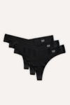 Bezszwowe stringi INVISIBLE black 3-pak