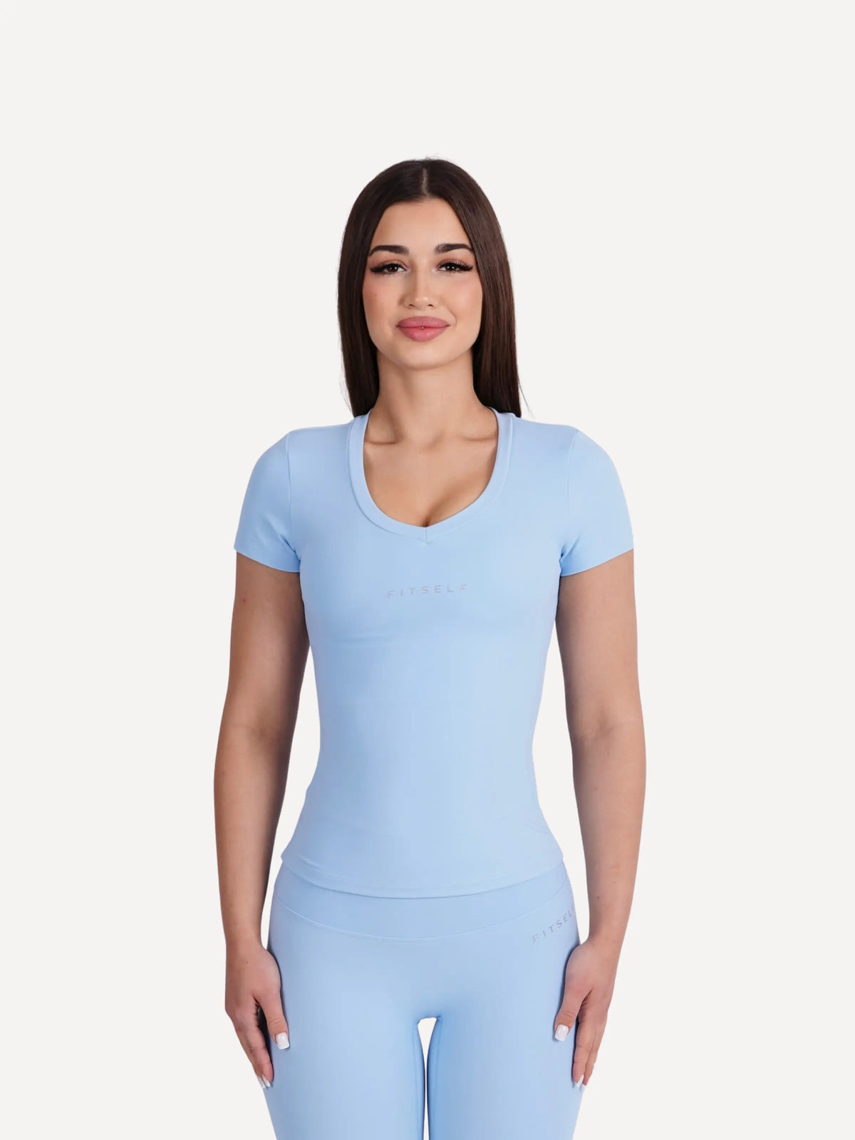 T-shirt sportowy ZEN baby blue