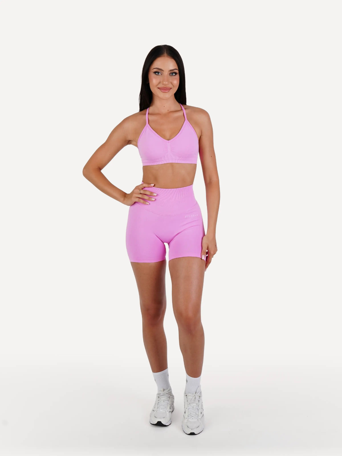 Zestaw spodenki + biustonosz ICONIC pink