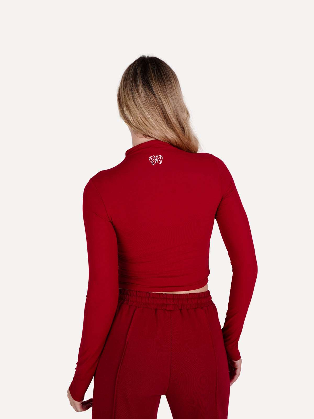 Longsleeve COMFY burgundowy