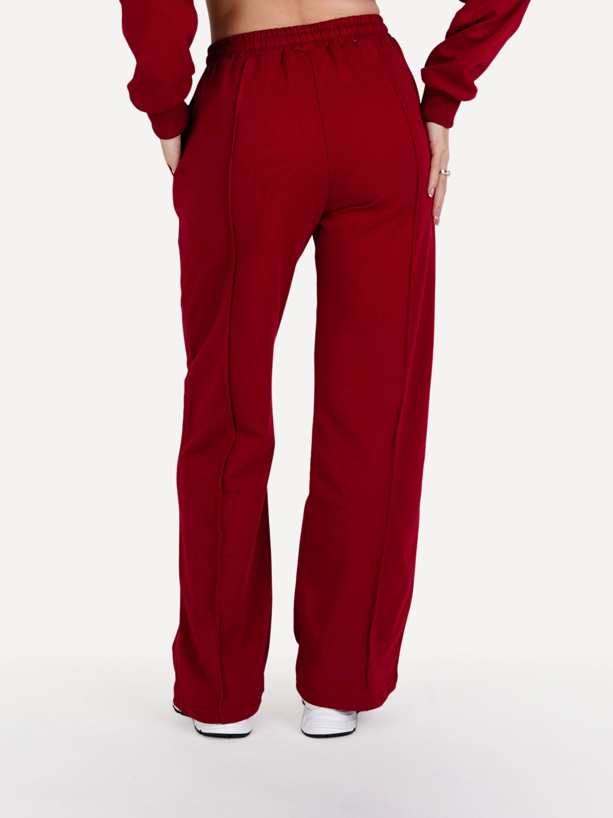 Spodnie dresowe COMFY burgundowe