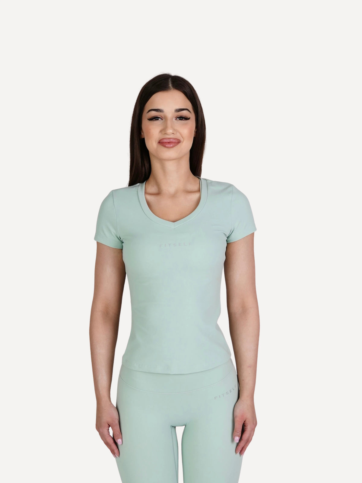 T-shirt sportowy ZEN mint green